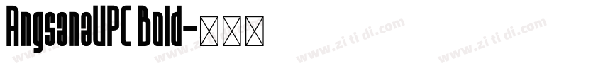 AngsanaUPC Bold字体转换
